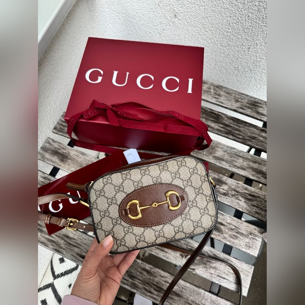 Gucci Horsebit 1955 Small canvas crossbody bag